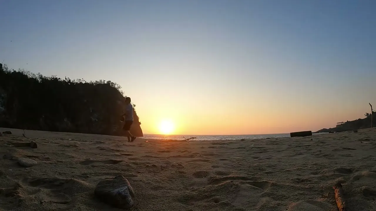 El atardecer en Playa Mimosa