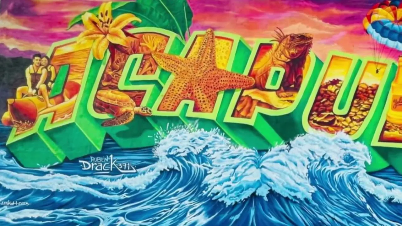 Rubén "Drac": el muralista que pinta Acapulco con colores de atardecer